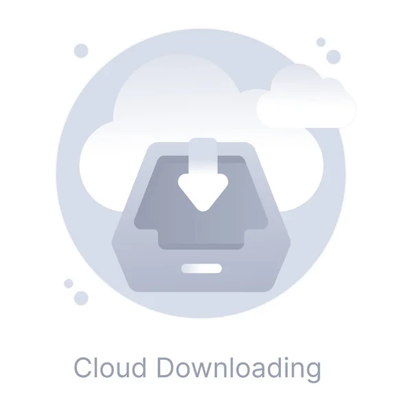 Descarga Nube Icono Web — Vector de stock