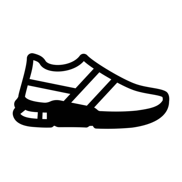 Sneakers Webb Ikon Enkel Illustration — Stock vektor