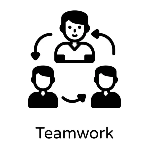 Vektor Symbol Für Teamarbeit — Stockvektor