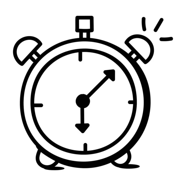 Icono Del Reloj Despertador Ilustración Vectorial — Archivo Imágenes Vectoriales