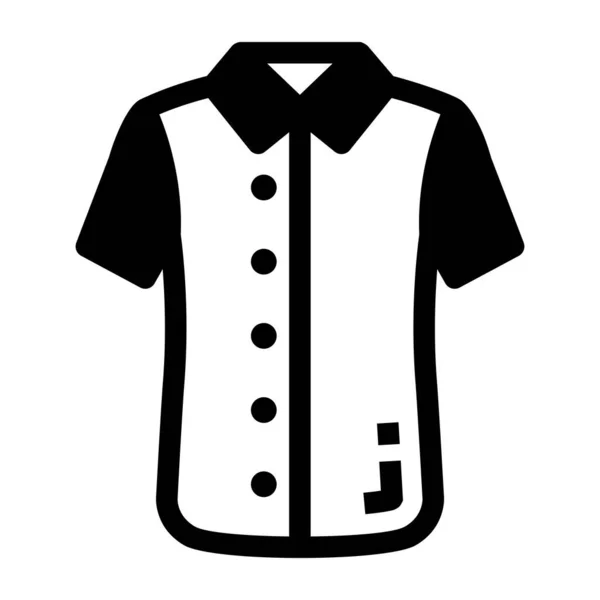 Camisa Ícone Web Ilustração Simples — Vetor de Stock