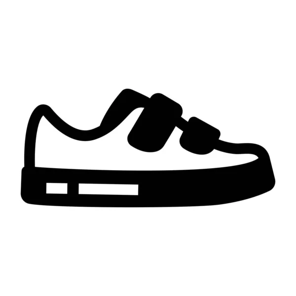 Zapato Icono Web Ilustración Simple — Vector de stock