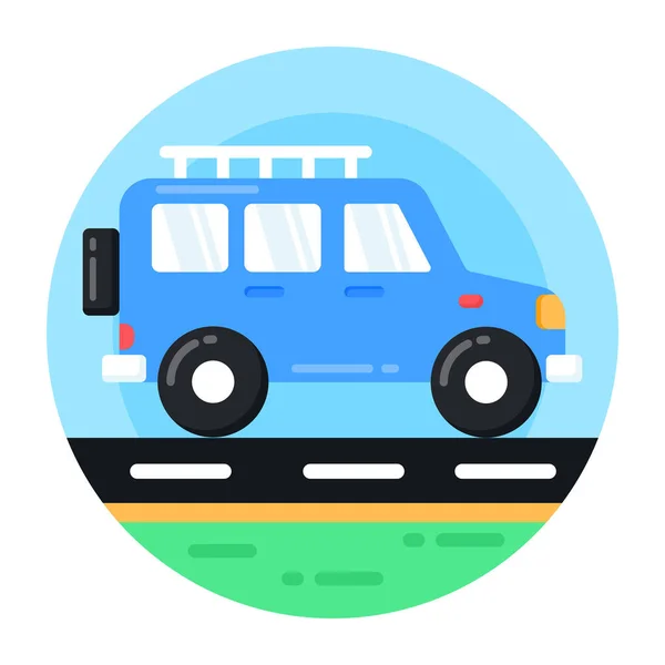 Autocarro Ícone Web Ilustração Simples —  Vetores de Stock