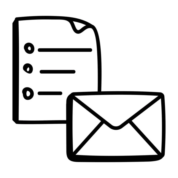 Envelope Com Design Ilustração Vetor Ícone Mensagem — Vetor de Stock