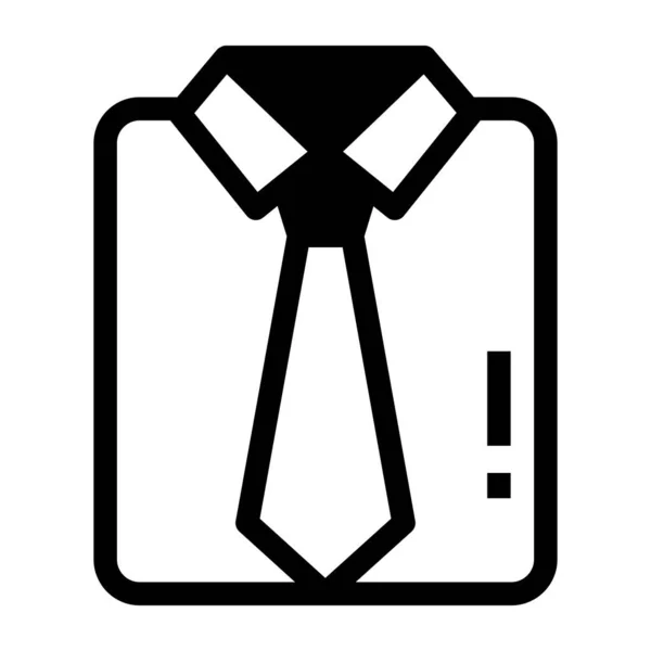Corbata Icono Web Ilustración Simple — Vector de stock