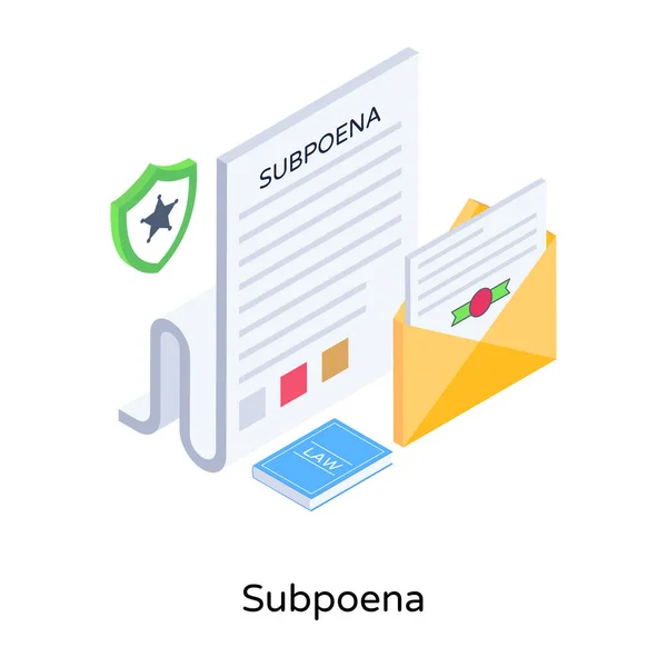 Subpoena Web图标矢量说明 — 图库矢量图片