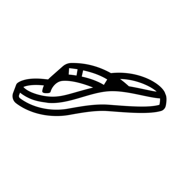 Zapato Playa Icono Web Ilustración Simple — Vector de stock