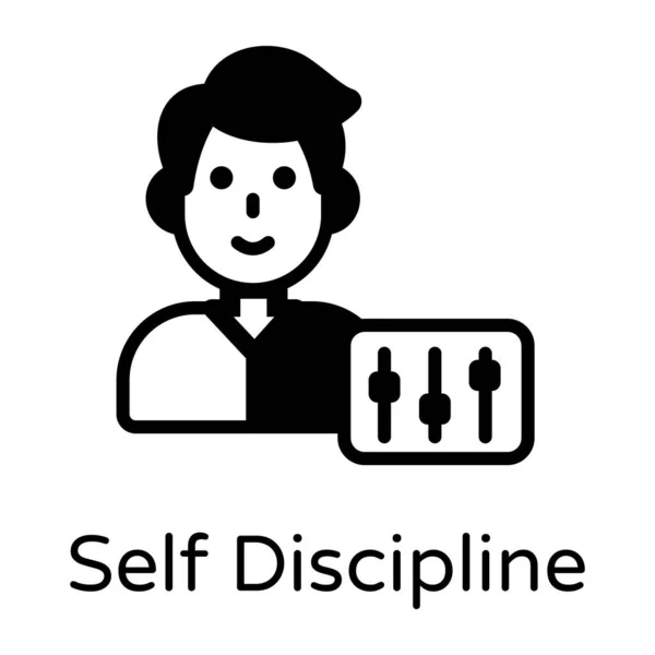 Веб Значок Самодисципліни — стоковий вектор