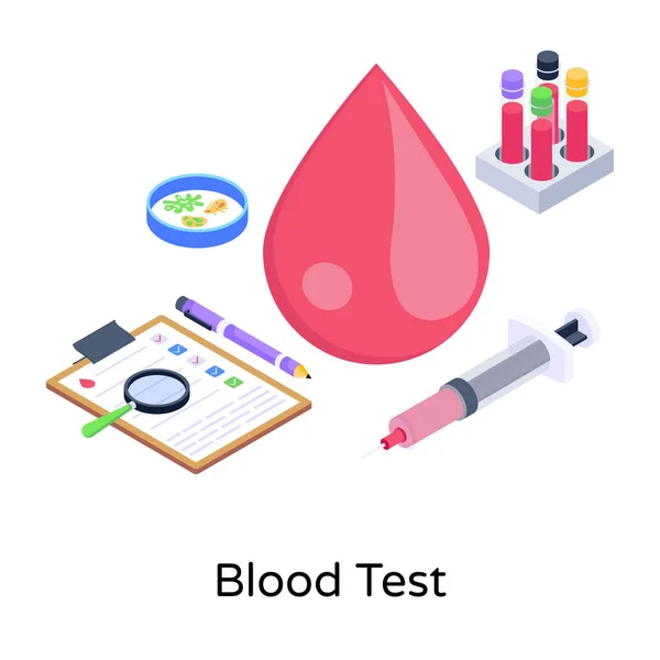 Desain Gambar Vektor Ikon Donasi Darah - Stok Vektor