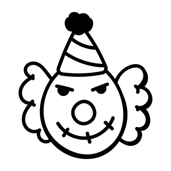 Felice Festa Compleanno Con Cappello Vettoriale Illustrazione Design — Vettoriale Stock