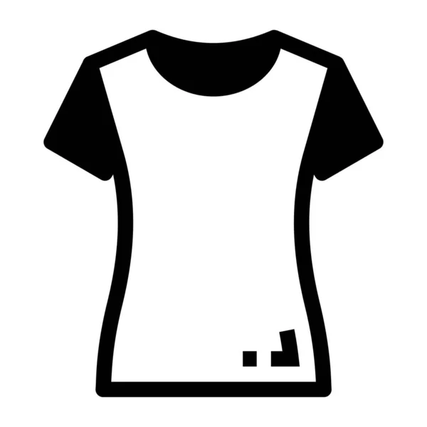 Camisa Ícone Web Ilustração Simples — Vetor de Stock