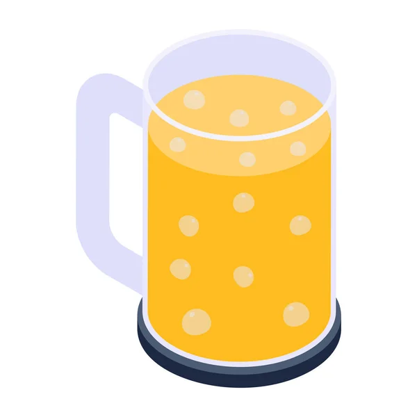 Beer Glass Icon Simple Illustration Drink Vector Icons Web Design — Stock Vector