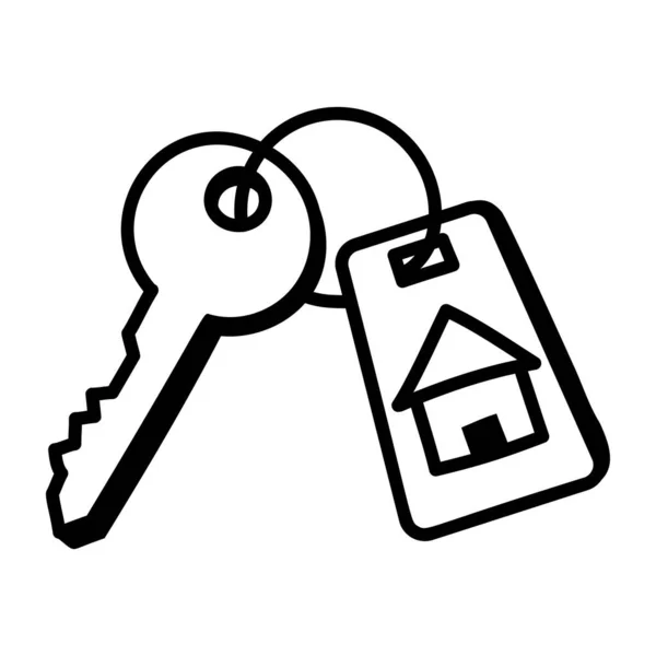 Key Icon Outline Illustration Keys Vector Icons Web — ストックベクタ