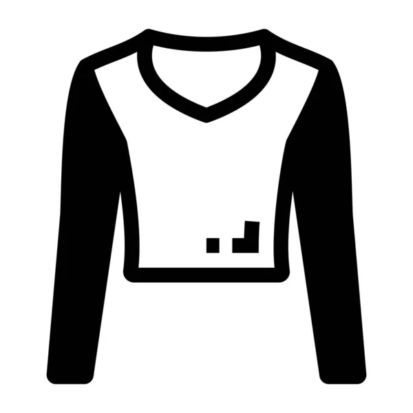 Camisa Icono Web Ilustración Simple — Vector de stock