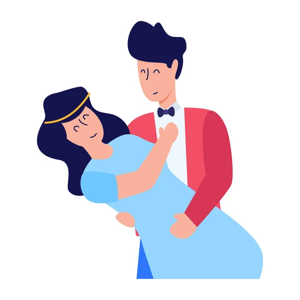 Man Woman Vector Illustration Design — Vetor de Stock