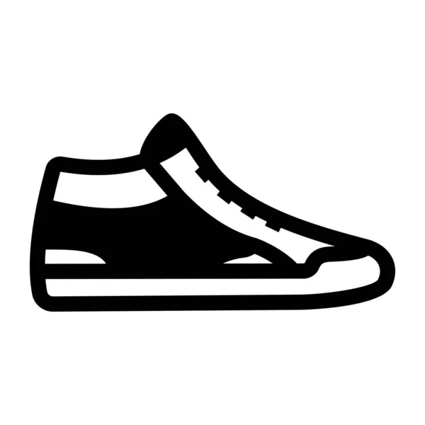 Scarpe Ginnastica Icona Web Semplice Illustrazione — Vettoriale Stock