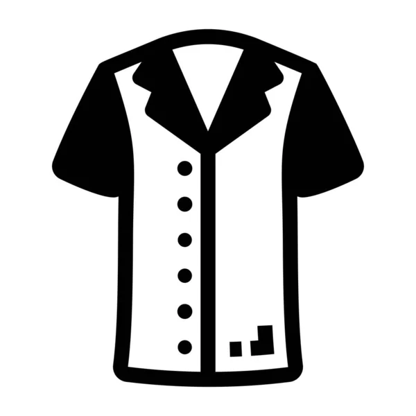 Košili Webová Ikona Jednoduchá Ilustrace — Stockový vektor