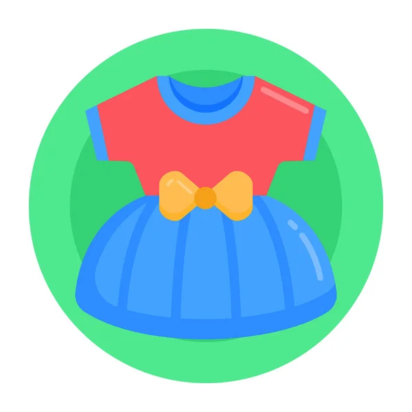 Ícone Roupas Bebê Ilustração Simples Ícones Vetoriais Vestido Para Web —  Vetores de Stock
