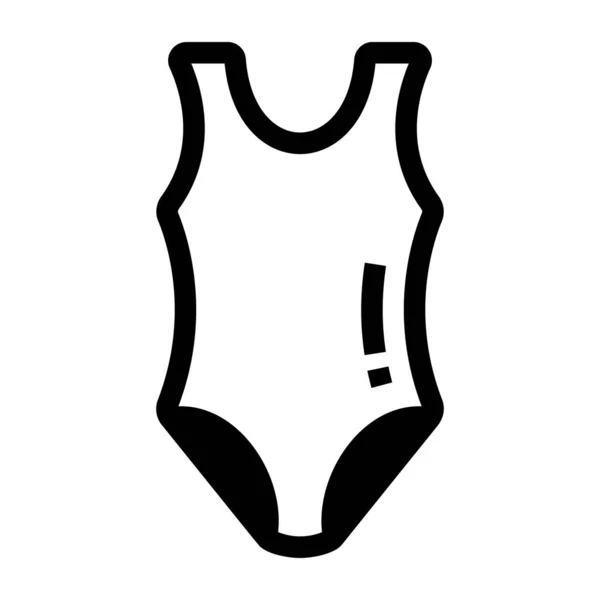 Traje Baño Icono Web Ilustración Simple — Archivo Imágenes Vectoriales