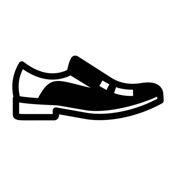 Icono Del Zapato Vector Ilustración — Archivo Imágenes Vectoriales