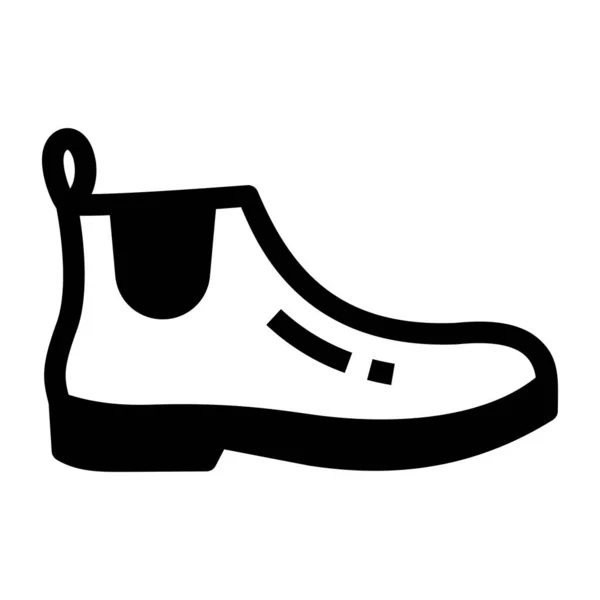 Zapato Icono Web Ilustración Simple — Vector de stock