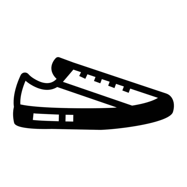 Zapato Icono Web Ilustración Simple — Vector de stock