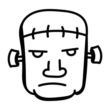 Yüz ifadesi. Web simgesi