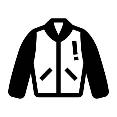 Ceket. Web simgesi basit illüstrasyon