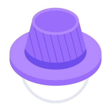 Şapka. Web simgesi basit illüstrasyon