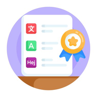 Geribildirim vektörü simgesi modern basit illüstrasyon