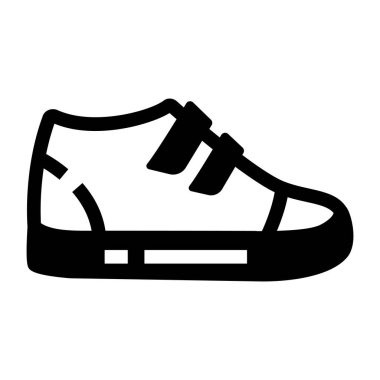 Ayakkabı. Web simgesi basit illüstrasyon