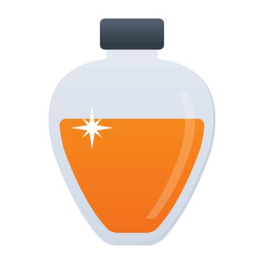 Şişe simgesi. özet çizimi