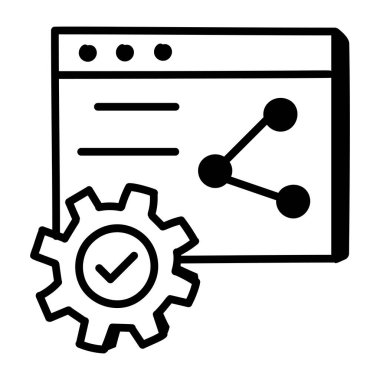 Web Geliştirme simgesi. vektör illüstrasyonu