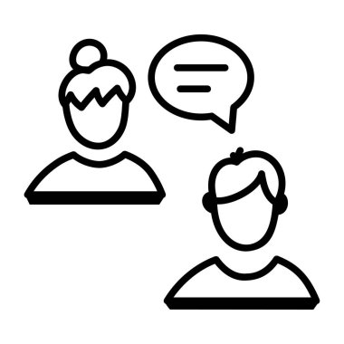 İnsan simgesinin vektör illüstrasyonu