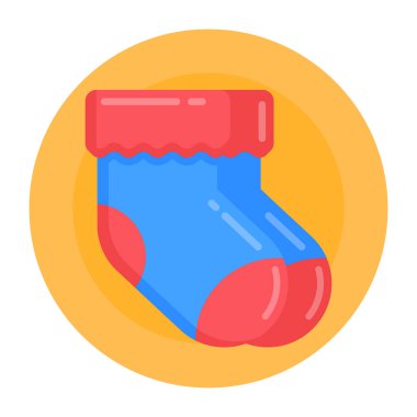 çoraplar düz vektör simgesi