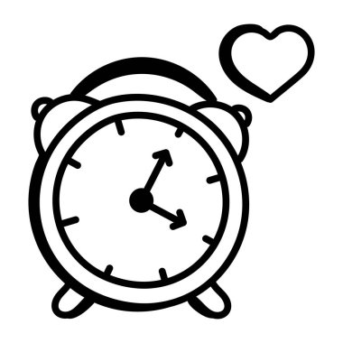 saat simgesi vektör çizimi tasarımı