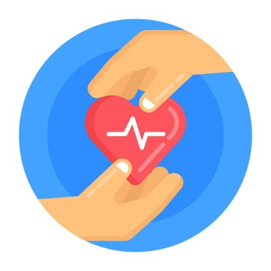 Kan bağışı düz simge, vektör, illüstrasyon