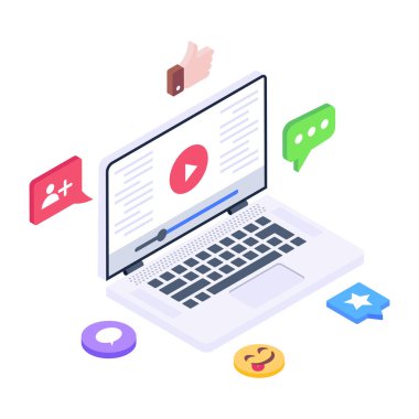 Bilgisayarlı online alışveriş konsepti ve ekranında mesaj olan akıllı telefon. vektör illüstrasyonu