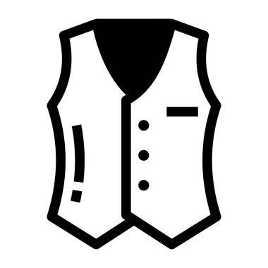 Yelek. Web simgesi basit illüstrasyon