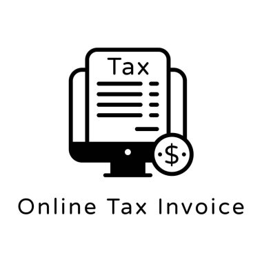 vergi ödeme vektörü simgesi modern basit tasarım