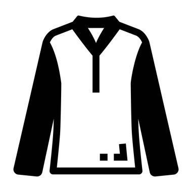 Ceket. Web simgesi basit illüstrasyon