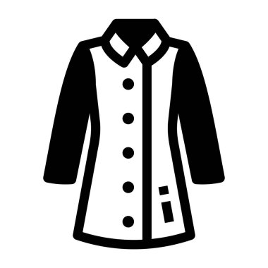 moda ceket ikonu vektör illüstrasyonu