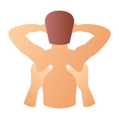 İnsan vücudu simgesi. beyaz arkaplanda izole edilmiş web tasarımı için kol vektör simgelerine sahip insan karikatürü