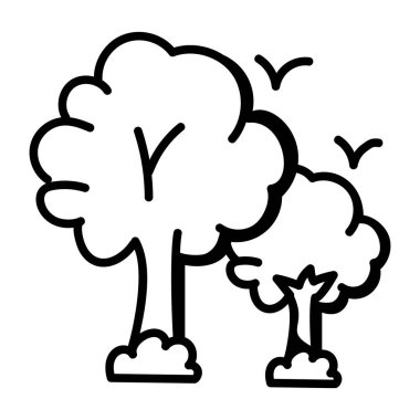 Ağaç. Web simgesi basit illüstrasyon