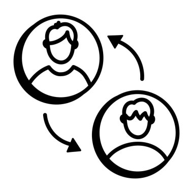 iş insanları ikon vektör illüstrasyon tasarımı