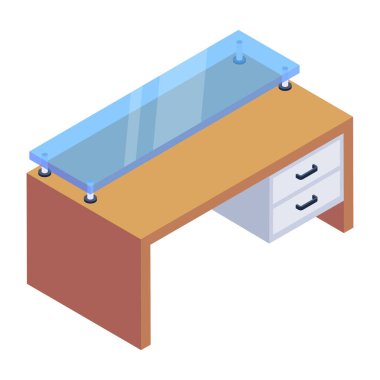 Mobilya. Web simgesi basit illüstrasyon