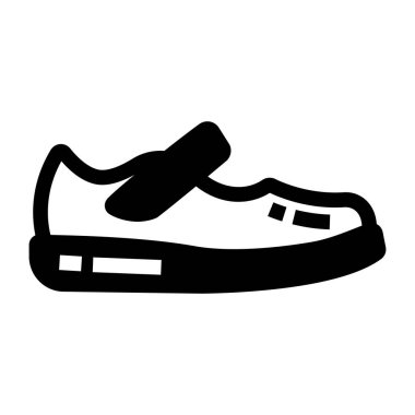 Ayakkabı. Web simgesi basit illüstrasyon