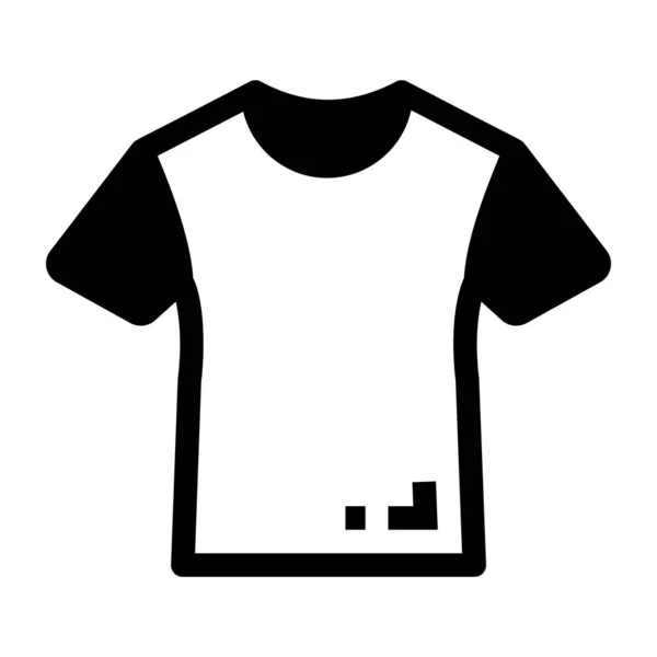 Shirt Kläder Shirt Kläder Tyg Material Ikon Vektor Illustration — Stock vektor