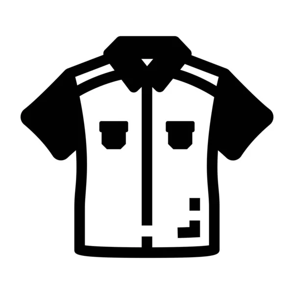 Camisa Icono Vector Ilustración — Vector de stock