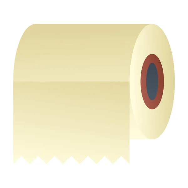 Рулон Туалетного Паперу Мірою Стрічки — стоковий вектор